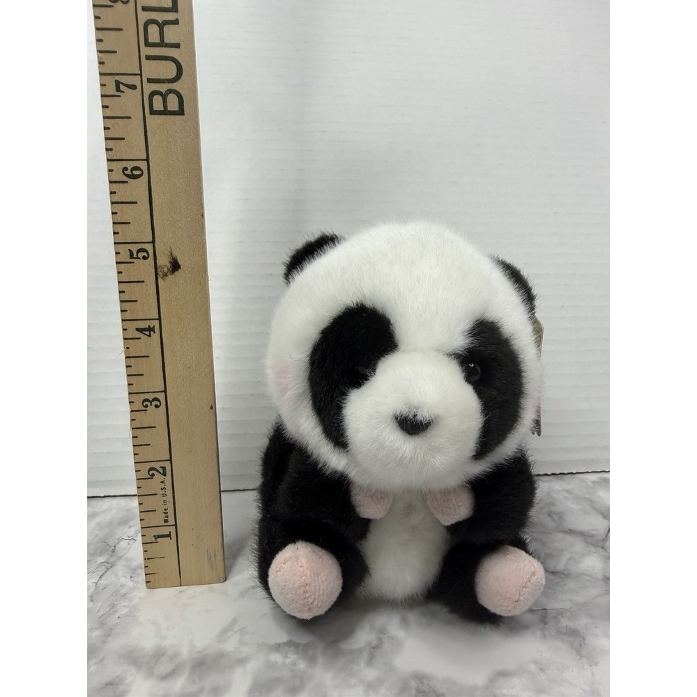 Aurora 5" Precious Panda 16825 Plush Stuffed Animal Toy New W/ Tags Pink Cheeks - Picture 6 of 8